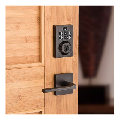 Kwikset SmartCode 914 Zigbee Contemporary Deadbolt with Home Connect, Venetian Bronze